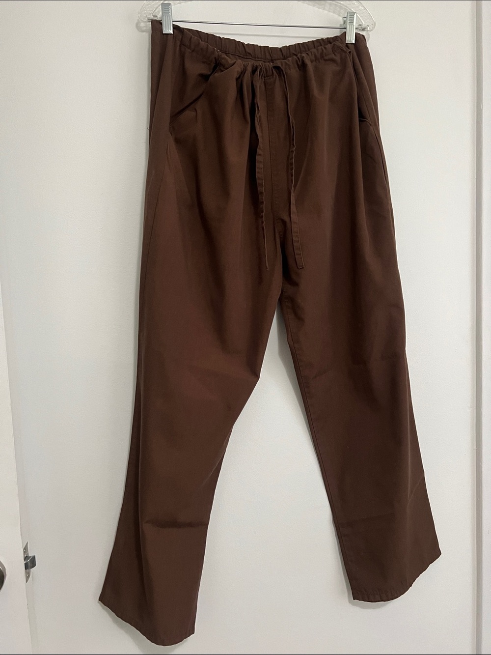 Woman’s Brown Drawstring Casual uniform Pants